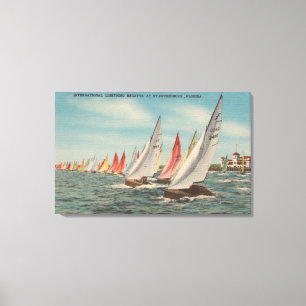 St. Petersburg, FL - View of Lightning Regatta Canvas Print
