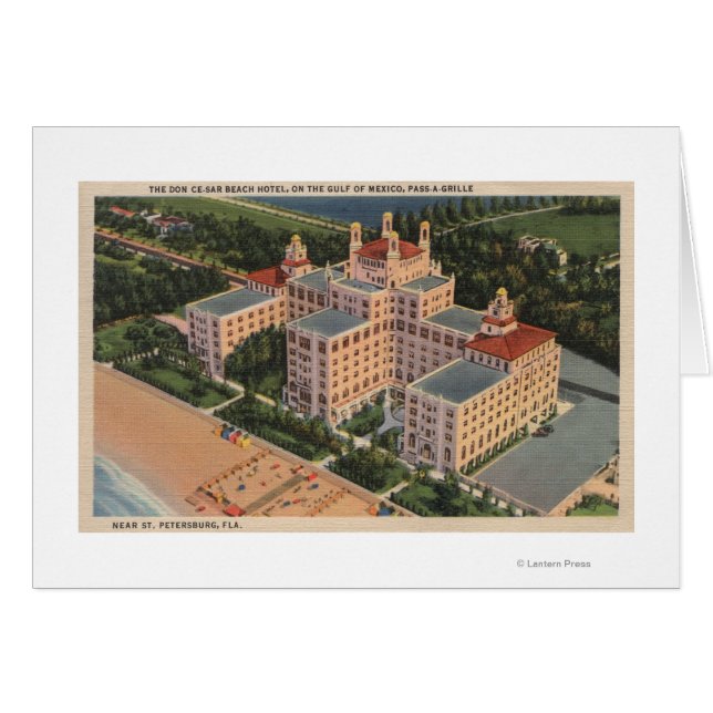 St. Petersburg, Florida - Aerial of Don Ce-Sar (Front Horizontal)
