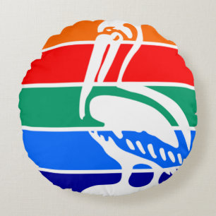 St. Petersburg (Florida) City flag Round Pillow