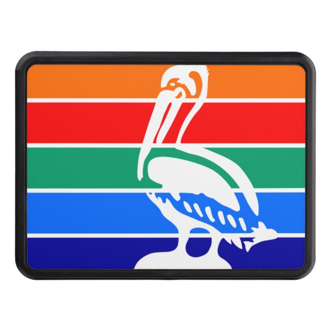 St. Petersburg (Florida) city flag Trailer Hitch Cover (Front)