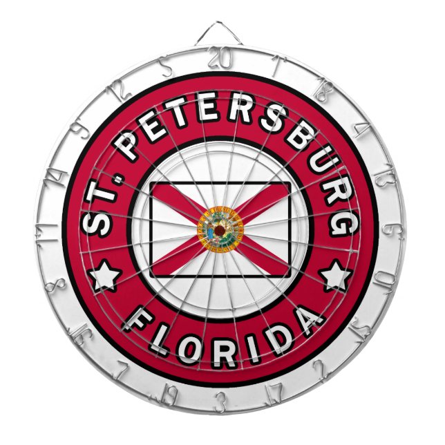 St. Petersburg Florida Dartboard (Front)