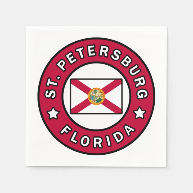 St. Petersburg Florida Napkin (Front)