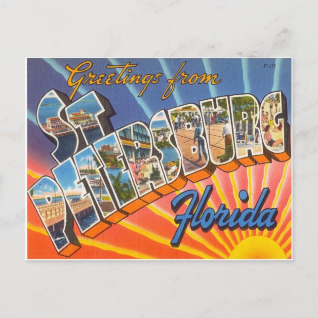 St. Petersburg Florida Postcard (Front)