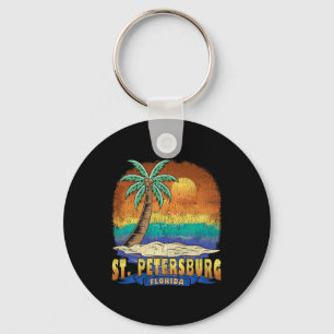 St. Petersburg Florida Vintage Distressed Souvenir Keychain