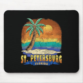 St. Petersburg Florida Vintage Distressed Souvenir Mouse Pad
