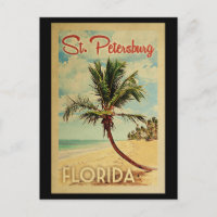 St Petersburg Palm Tree Vintage Travel