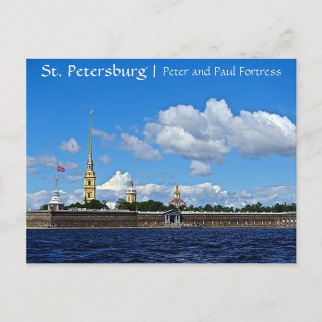 St. Petersburg, Peter and Paul Fortress Postcard (Front)