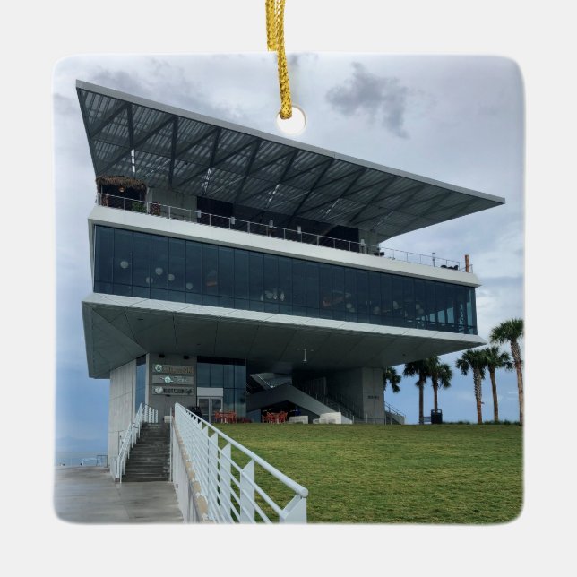 St. Petersburg Pier Ceramic Ornament (Front)