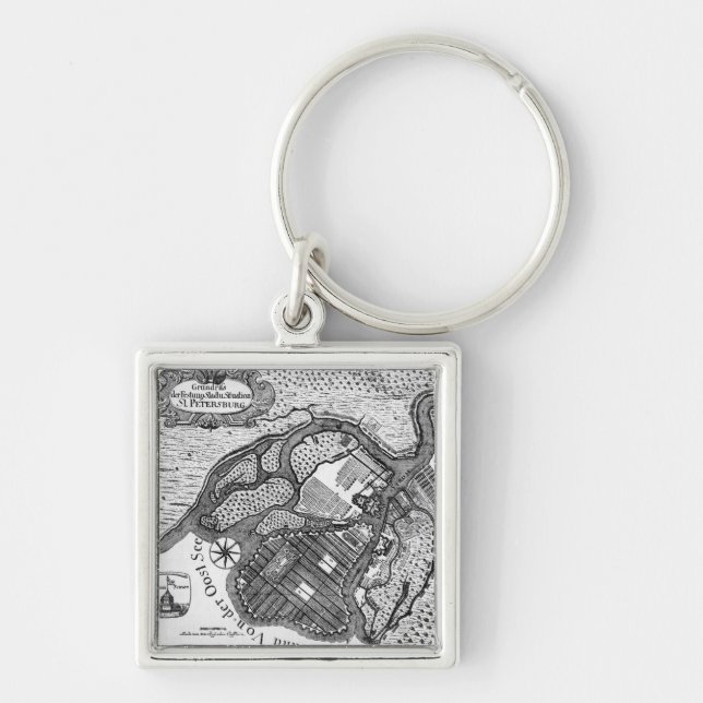 St Petersburg Plan Keychain (Front)