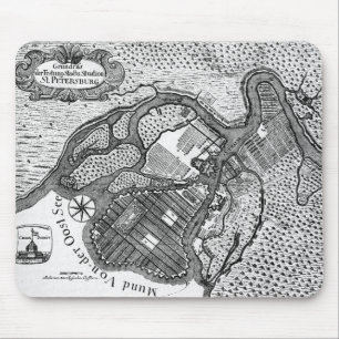 St Petersburg Plan Mouse Pad