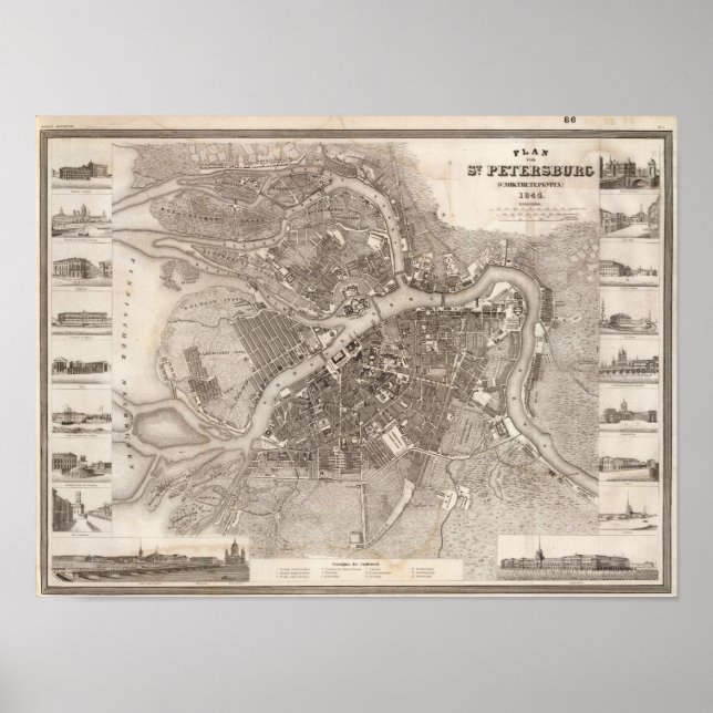 St Petersburg, Russia Poster (Front)