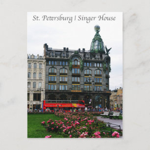 St. Petersburg, Singer House Postcard