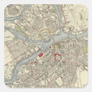 St Petersburg Square Sticker