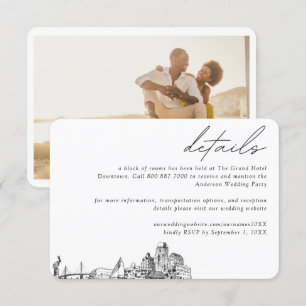 St. Petersburg Wedding Hotel Room Block Details Enclosure Card