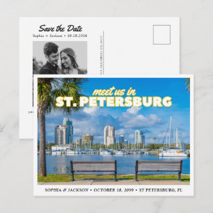St. Petersburg Wedding Save the Date Postcard