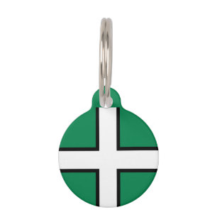 St. Petroc’s flag / Flag of Devon Pet ID Tag