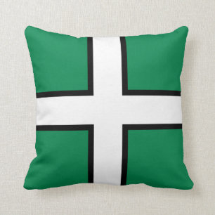 St. Petroc’s flag / Flag of Devon Throw Pillow