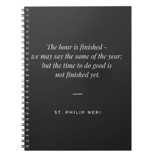 St Philip Neri New Year's Eve Quote Notebook