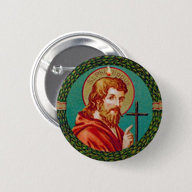 St. Philip the Apostle (JMAS 10) Round 2 Inch Round Button (Front & Back)