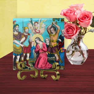 St. Philomena Being Beheaded Tile