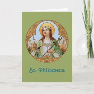 St. Philomena (BK 005) Carte de voeux vierge