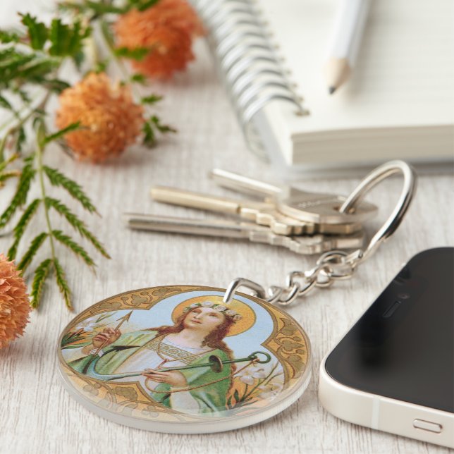 St. Philomena (BK 005) Keychain (Front Right)