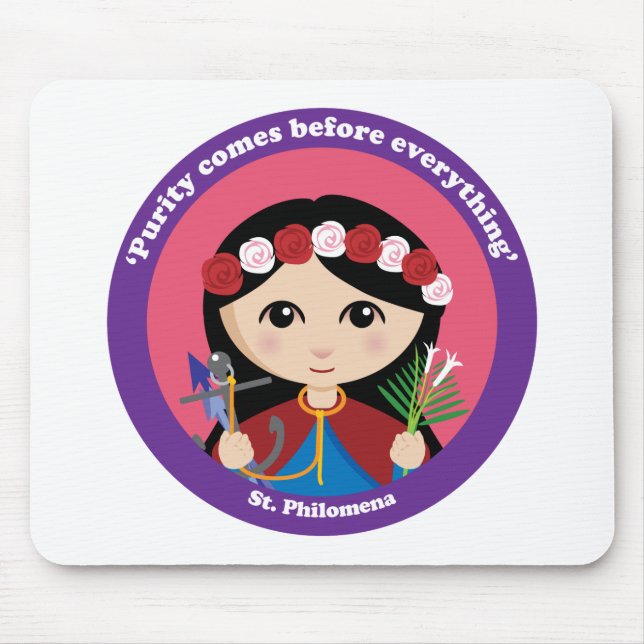 St. Philomena Mouse Pad (Front)