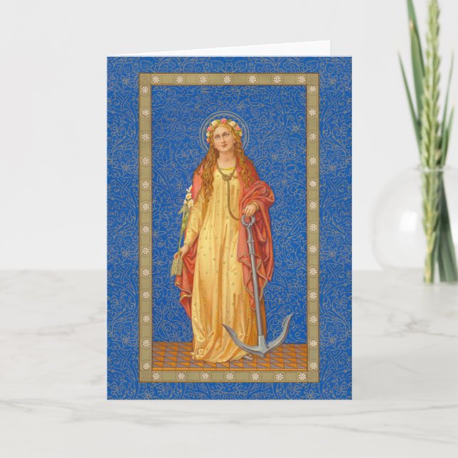 St. Philomena with Anchor (SNV 051) Card (Front)