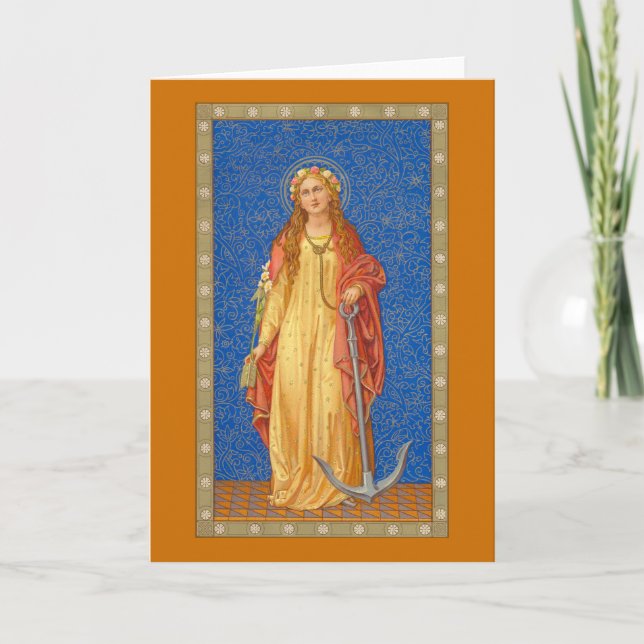 St. Philomena with Anchor (SNV 051) Card (Front)