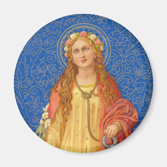 St. Philomena with Anchor (SNV 051) Magnet (Front)