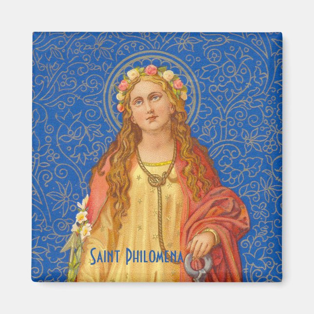 St. Philomena with Anchor (SNV 051) Magnet (Front)