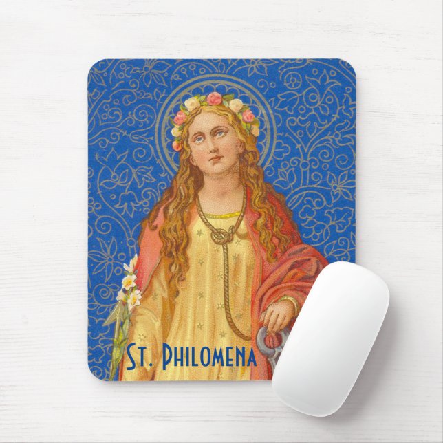 St. Philomena with Anchor (SNV 051) Mouse Pad (With Mouse)