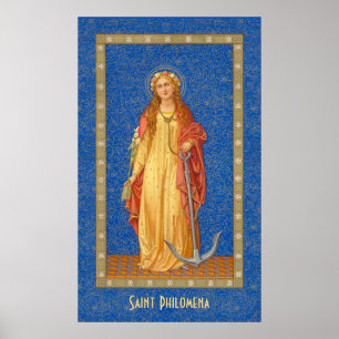 St. Philomena with Anchor (SNV 051) Poster
