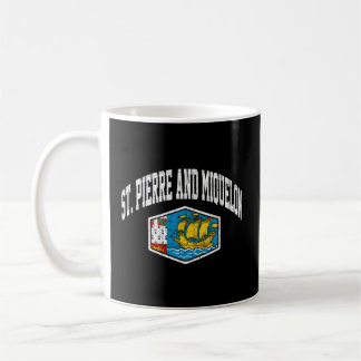 St Pierre And Miquelon Flag Throwback Coffee Mug