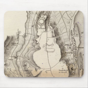 St Pierre Plateau Atlas Map Mouse Pad