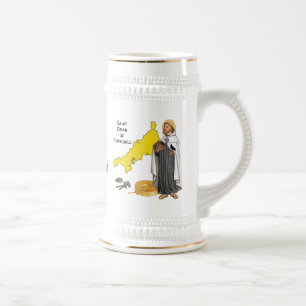 St. Piran of Cornwall (SAE 01) Bilingual Toast Beer Stein