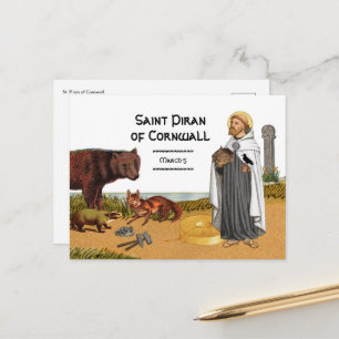 St. Piran of Cornwall (SAE 01) Postcard