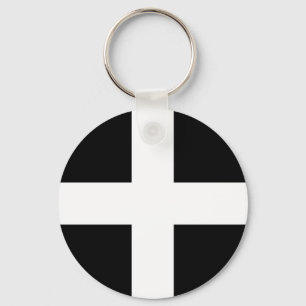 St. Piran’s flag / flag of Cornwall Keychain