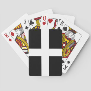 St. Piran’s flag / flag of Cornwall Playing Cards