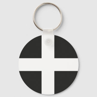 St Piran's Flag Cornwall Kernow Keychain