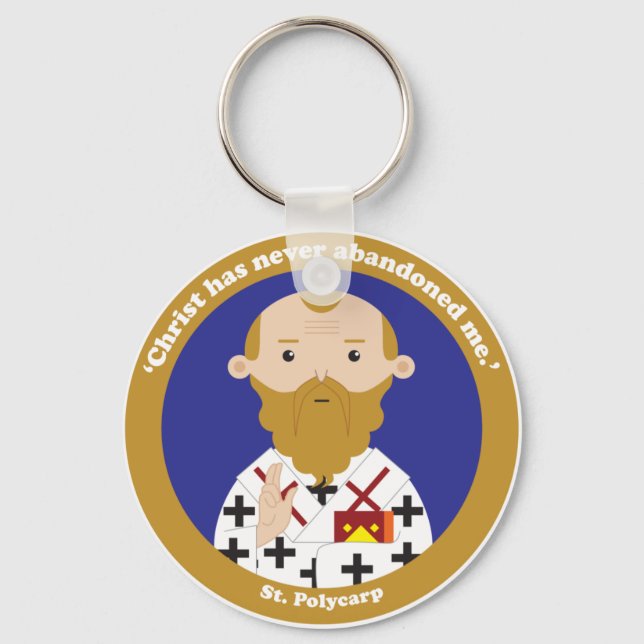 St. Polycarp Keychain (Front)