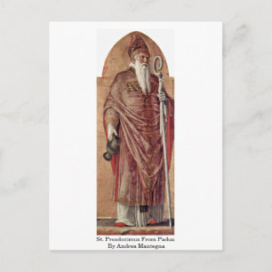 St. Prosdozimus From Padua By Andrea Mantegna Postcard