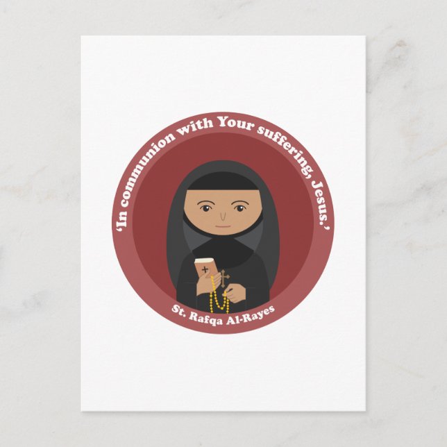 St. Rafqa Al-Rayes Postcard (Front)