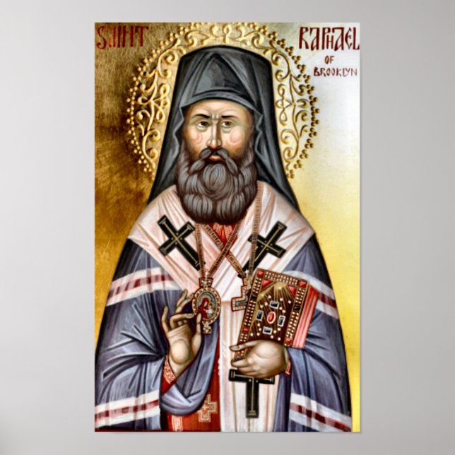 St. Raphael of Brooklyn Orthodox Christian Print   (Front)