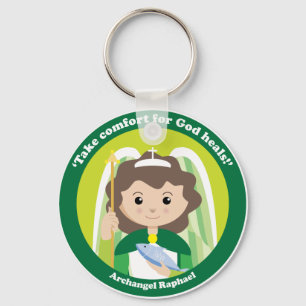 St. Raphael the Archangel Keychain