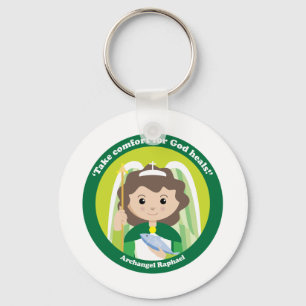 St. Raphael the Archangel Keychain