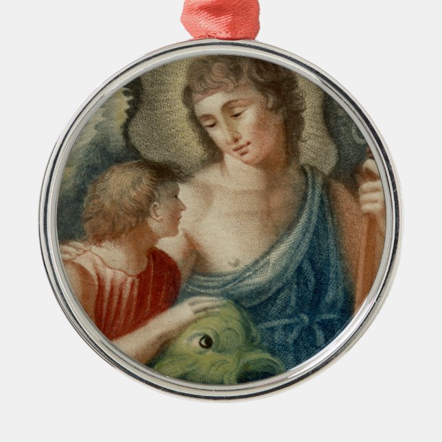 St. Raphael the Archangel (M 012) Metal Ornament (Front)