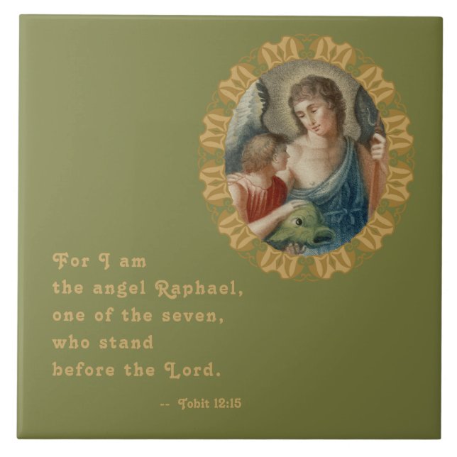 St. Raphael the Archangel (M 012) Tile (Front)