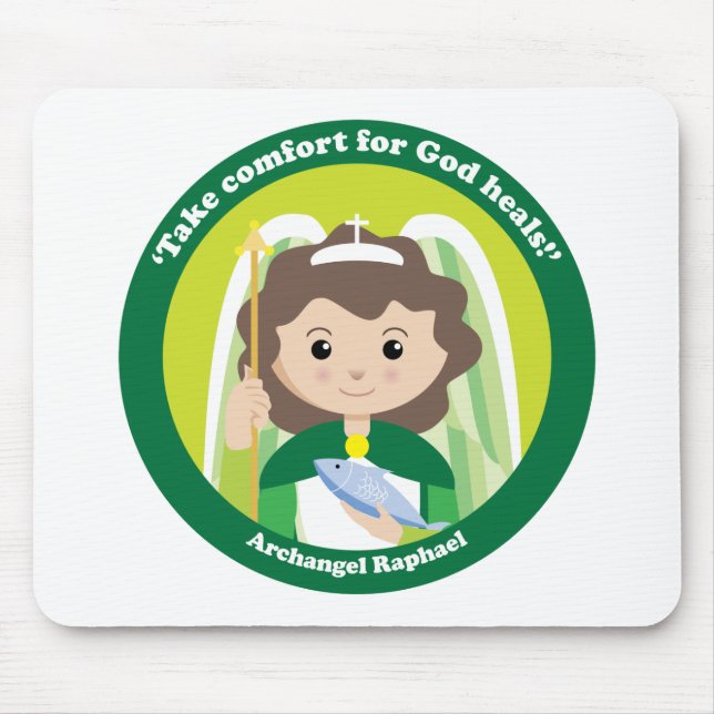 St. Raphael the Archangel Mouse Pad (Front)