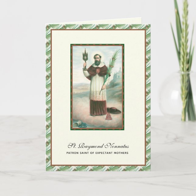 St. Raymond Nonnatus Prolife Expectant Mothers Card (Front)